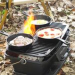 옌장 대형 FDA 식품 등급 숯 주철 바베큐 그릴 야외 피크닉 빌라 안뜰 자보 바베큐 그릴 8인용 - 이미지 5