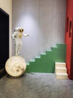 3D 프린팅 달 램프 샹들리에 디자이너 크리에이티브 플래닛 램프 바 분위기 장식 레스토랑 맞춤형 야외 - 이미지 2