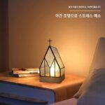 불꽃나무 은색 꽃 램프 홈 다이아몬드 테이블 램프 여성 생일 선물 침실 침대 옆 눈 보호 장식 크리스마스 배터리 로맨틱 - 이미지 2