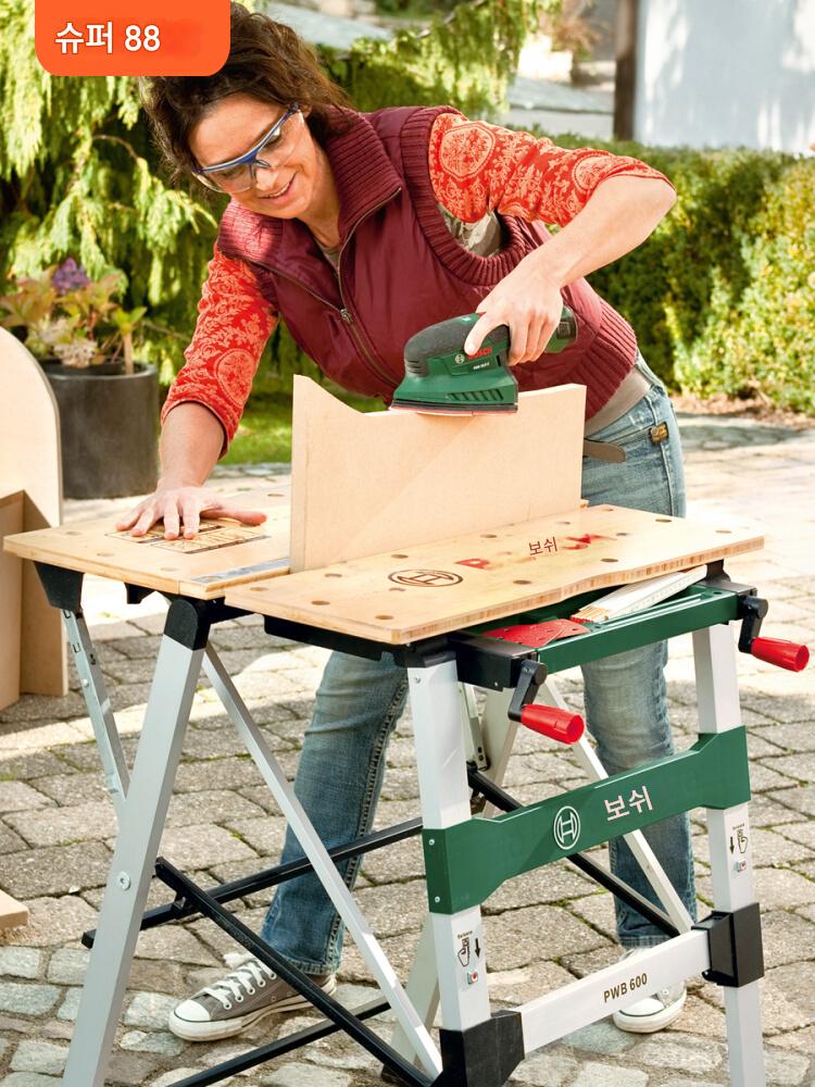 main_642020250369_0 보쉬 목공 작업대 도구대 휴대용 정전기 방지 원목 작업대 목공 테이블 목공 테이블 접이식 테이블 - 이미지 1