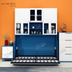 접이식 보이지 않는 침대, 접이식 책상, 공간 절약형 다기능 벽장 침대, 숨겨진 침대 하드웨어 침대 프레임 사용자 정의 - 이미지 4