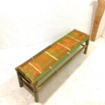 야외 벤치 벤치 야외 레저 발코니 대나무 의자 수제 농가 벤치 냄비 가게 B&B 레스토랑 의자 - 이미지 2