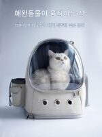 반려동물 고양이 가방 2025년 신형 휴대용 개와 고양이 운반 가방 백팩 대용량 우주 캡슐 개 가방 - 이미지 4