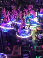 인터넷 유명인 지구본 별이 빛나는 하늘 램프 샹들리에 음악 레스토랑 바 클리어 바 상점 창의적인 분위기 별이 빛나는 하늘 장식 램프 - 이미지 3