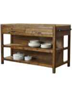 미국식 컨트리 사이드보드 견고한 목재 산업 스타일 티 캐비닛 주방 수납 캐비닛 센터 아일랜드 조리대 조리대 캐비닛 - 이미지 5