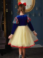 백설공주 드레스 여자 가을 겨울 플러스 벨벳 드레스 디즈니 코스프레 드레스 크리스마스 아동복 - 이미지 5