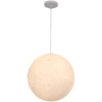 북유럽 3D 프린팅 문 샹들리에 모던 심플 어린이방 레스토랑 침실 발코니 싱글 헤드 툴링 플래닛 램프 - 이미지 5