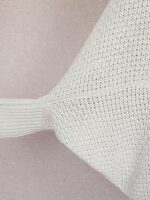 2025년 봄 여성용 중간 길이 숄 루즈 홀로우 니트 카디건 케이프 배트 슬리브 스웨터 재킷 - 이미지 4