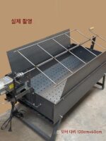 양고기 통구이 스토브 자동 뒤집기 숯불 바베큐 전기 구이 젖먹이 돼지 구이 양 다리 토끼 양갈비 두꺼운 바베큐 스토브 - 이미지 4