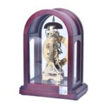 전체 구리 기계식 시계 새로운 중국 스타일 견고한 목재 원근법 시계 거실 벽난로 시계 사무실 장식품 303 - 이미지 2