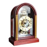 전체 구리 기계식 시계 새로운 중국 스타일 견고한 목재 원근법 시계 거실 벽난로 시계 사무실 장식품 303 - 이미지 3