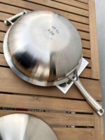 수출용 304 스테인리스 스틸 웍, 5겹 구리 코팅, 코팅 없음, 노스틱, 32cm, 가스 및 유도 조리기에 적합. - 이미지 4