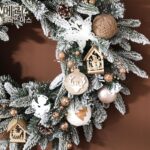 홍콩 헝 크리스마스 장식 화환 50/60CM 크리스마스 펜던트 레스토랑 문 걸이 창 레이아웃 장식 - 이미지 2