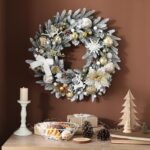 홍콩 헝 크리스마스 장식 화환 50/60CM 크리스마스 펜던트 레스토랑 문 걸이 창 레이아웃 장식 - 이미지 5