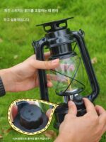 태양열 야외 레트로 랜턴 정원 안뜰 방수 조명 캠핑 랜턴 캠핑 랜턴 다기능 휴대용 매달린 램프 - 이미지 3