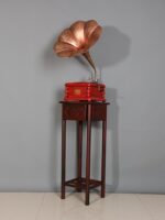 복고풍의 고풍스러운 축음기 모델 장식품 비닐 레코드 플레이어 홈 소프트 장식 사진 소품 거실 장식