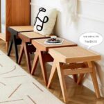 찬디가르 라탄 의자 북유럽 앤틱 원목 롱 벤치 홈스테이 의류 매장 레저 라탄 신발 교환 낮은 의자 침대 끝 - 이미지 5