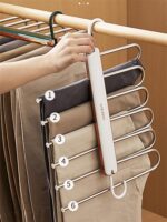 다기능 매직 팬츠 랙 옷장 다층 수납 랙 기숙사 유물 침실 좋은 것 공간 활용 레이어드