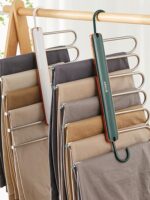 다기능 매직 팬츠 랙 옷장 다층 수납 랙 기숙사 유물 침실 좋은 것 공간 활용 레이어드 - 이미지 2