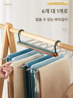 다기능 매직 팬츠 랙 옷장 다층 수납 랙 기숙사 유물 침실 좋은 것 공간 활용 레이어드 - 이미지 3