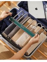 다기능 매직 팬츠 랙 옷장 다층 수납 랙 기숙사 유물 침실 좋은 것 공간 활용 레이어드 - 이미지 4