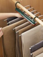 다기능 매직 팬츠 랙 옷장 다층 수납 랙 기숙사 유물 침실 좋은 것 공간 활용 레이어드 - 이미지 5