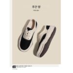 WEEKSHEEP 틈새 디자인 디졸빙 슈즈 여성 2024년 새 여름 그린 캐주얼 캔버스 두꺼운 밑창 슈즈 여성 - 이미지 2