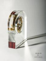 MIKIM*TO는 절판되었습니다! 가정용으로 제작된 중량감 있는 K9 크리스털 빈티지 황동 탁상시계 - 이미지 5