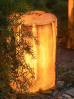 야외 발광 나무 그루터기 램프 나무 더미 램프 LED 나무결 시뮬레이션 공원 장식 램프 안뜰 경치 좋은 지역 조명 잔디 램프 - 이미지 4