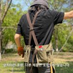 남성, 정원사, 목수, 캠핑, 피크닉, 야외 레트로 방오 작업복, 맞춤 인쇄 로고를 위한 미국식 앞치마 - 이미지 4