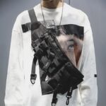 탈부착 가능한 조합형 다기능 기능성 윈드 작업복 가슴 가방 남성 메신저 가방 트렌디 브랜드 허리 가방 일본식 개성 어깨 - 이미지 2