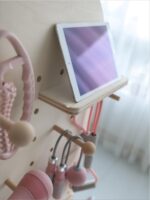 피트니스 홀보드 스크린 펀치프리 수직 요가매트 보관대 스포츠용품 진열대 바닥걸이대 - 이미지 3