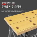 접이식 목공 작업대 톱 테이블 다기능 수동 도구 푸시 테이블 플립 톱 휴대용 테이블 톱 소형 작업대 - 이미지 4