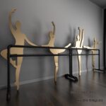 발레 댄스 바 스탠드 레그 스트레치 바 두꺼운 강철 파이프 요가 트레이닝 홈 성인 어린이 모바일 댄스 스탠드