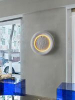 야외 초승달 벽등 방수 빌라 안뜰 조경 달 정원 게이트 외부 벽등 야외 현관등 - 이미지 4