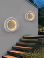 야외 초승달 벽등 방수 빌라 안뜰 조경 달 정원 게이트 외부 벽등 야외 현관등 - 이미지 5