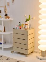 이동식 수납장 노르딕 트롤리 인터넷 셀럽 침대 옆 탁자 침실 옆 캐비닛 간식 서랍 캐비닛 인스 사이드 테이블 - 이미지 4