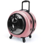 고양이 가방 휴대용 대용량 반려동물 카트 케이스 투명 여행 상자 고양이와 개 가방 카트 대형 여행 가방 - 이미지 4