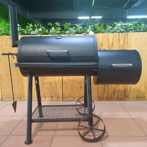 미국산 고강도 야외 파티오 가정용 호텔 상업용 대형 훈제 숯불 그릴 2.5mm 강철판