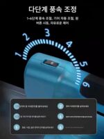 독일산 고출력 강력한 송풍기 충전식 헤어 드라이어 리튬 배터리 강력한 송풍 낙엽 및 먼지 제거 유물 - 이미지 3