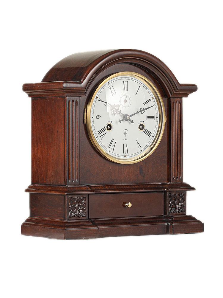 main_688276069806_0 폴라리스 원목 크리에이티브 서랍 기계식 시계 유럽 벽난로 시계 복고풍 시계 31 전구리 무브먼트 시계 장치 시계 - 이미지 1