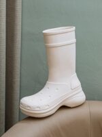 Summit Queen 포시즌스 솔리드 컬러 하이탑 슬립온 스노우 부츠 방수 레인 부츠