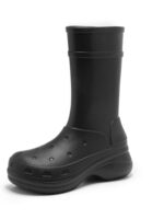 Summit Queen 포시즌스 솔리드 컬러 하이탑 슬립온 스노우 부츠 방수 레인 부츠 - 이미지 5