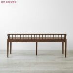 등받이가 있는 화이트 애쉬 원목 벤치 홈 다이닝 벤치 롱 벤치 슈 벤치 모던 롱 다이닝 벤치 벤치 롱 벤치 - 이미지 3