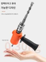 핸드 드릴에서 전기 해머 임팩트 드릴로, 가정용 시멘트 벽 드릴링 콘크리트 고출력 경량 소형 변환 헤드로 - 이미지 5