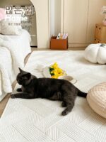 M.life Ramble 심플 코튼 워시드 코튼 플로어 매트 홈 리빙룸 카펫 침대 매트 다다미 매트 - 이미지 4