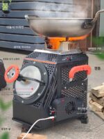 케홍 야외 안뜰 무연 나무 난로 농촌 가정용 난방 휴대용 방풍 바베큐 피크닉 모바일 나무 난로 - 이미지 2