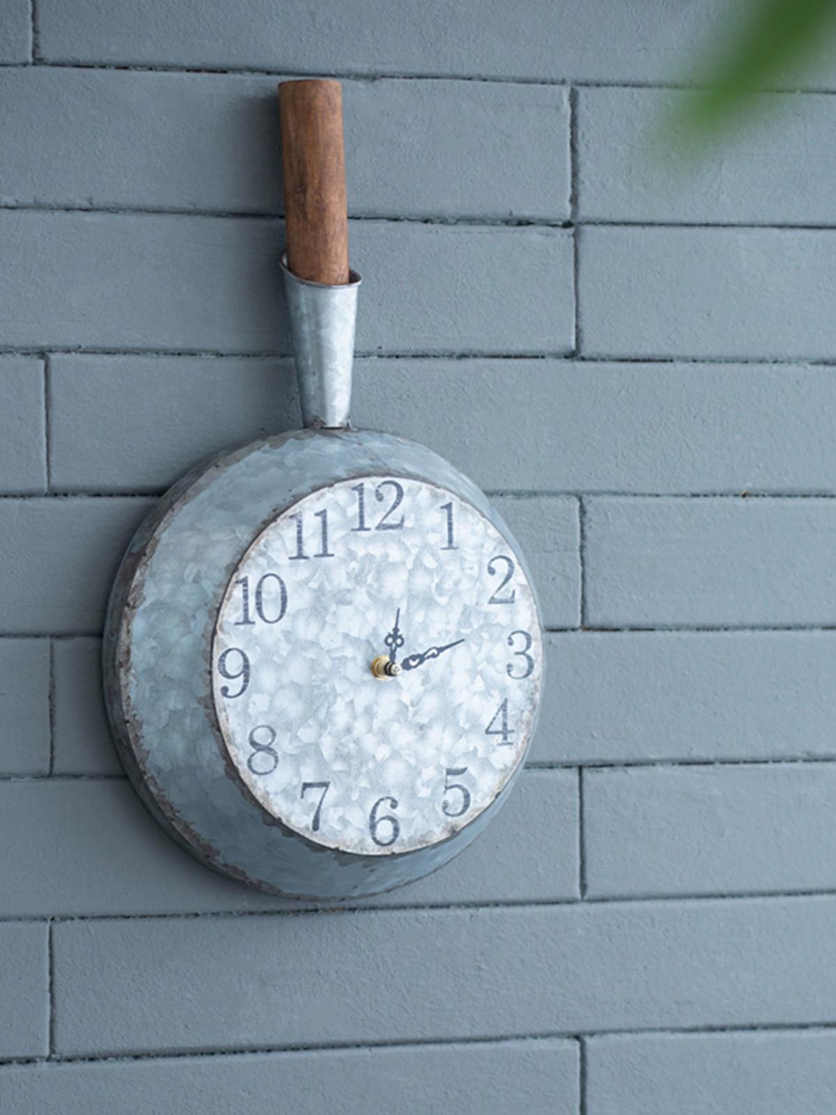 main_705262308562_0 Z01 산업 스타일 복고풍 향수 창의적인 철 개성 팬 벽 시계 벽 시계 레스토랑 벽 장식 - 이미지 1