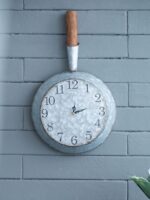 Z01 산업 스타일 복고풍 향수 창의적인 철 개성 팬 벽 시계 벽 시계 레스토랑 벽 장식 - 이미지 2