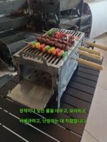 다기능 나무 난로 분리형 가열 숯 난로 바베큐 난로 휴대하기 편리한 캠핑 텐트 가열 난로 두꺼워진 강철판 - 이미지 4